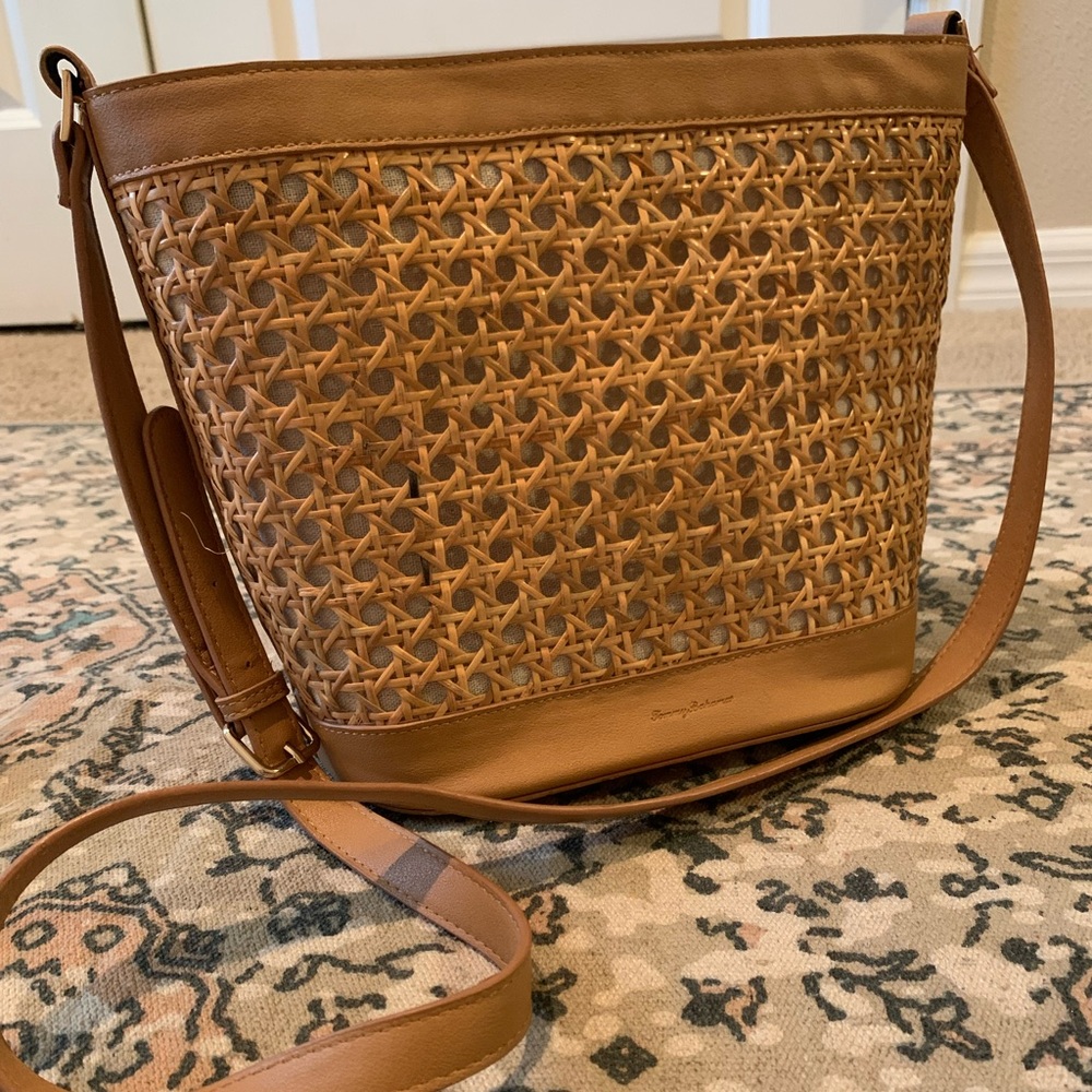 Tommy Bahama Rattan Crossbody Bag
